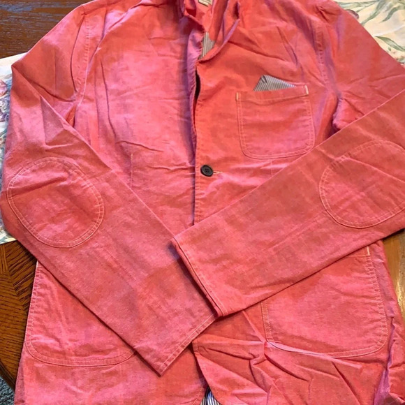 of all threads Elbow Patch Button Blazer Large - Picture 2 of 6